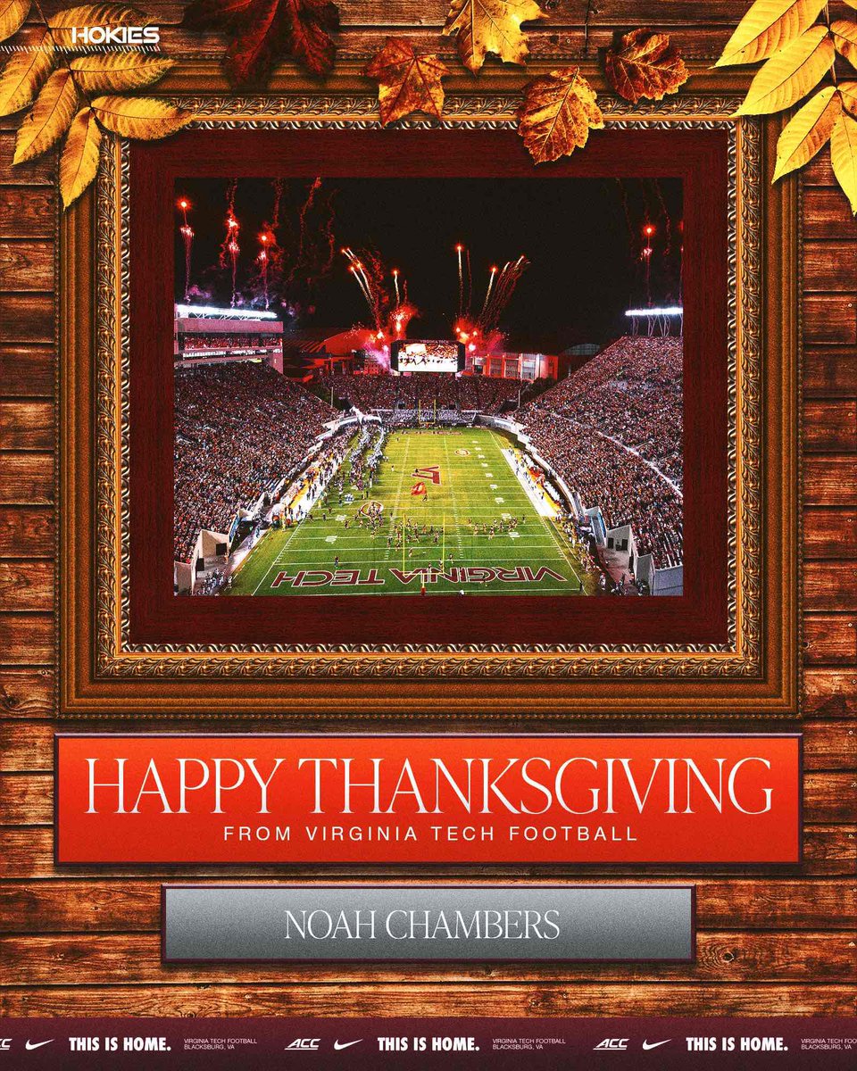 Big thanks to <a href="/CoachPryVT/">Brent Pry</a> and the entire VTech defensive coaching staff. #thisishome #gohokies🦃