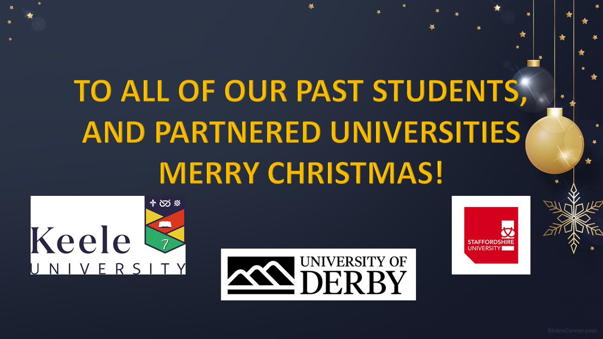 Todays letter is S for Students! We regularly have students from @KeeleUniversity, @StaffsUni and @DerbyUni studying different degrees and help us develop our roles and knowledge! So from us to all of our students over the past year Merry Christmas!🎄@JessicaLDNurse @CombinedNHS