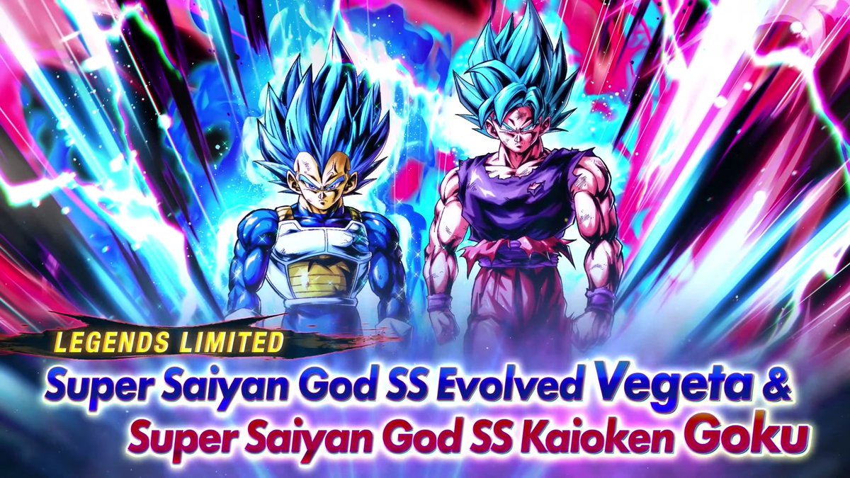 Super Saiyan 2 & Super Saiyan God SS Trunks (Adult) & Vegeta (DBL54-03S), Characters, Dragon Ball Legends