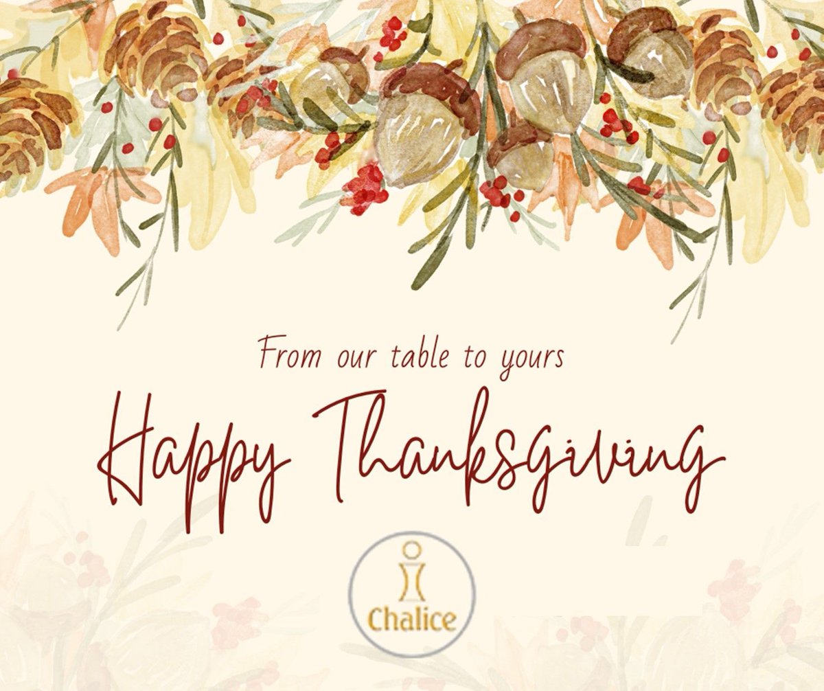 Chalice_US's tweet photo. This Thanksgiving, we extend our heartfelt gratitude to our incredible supporters who have been instrumental in making a positive impact on the lives of those in need around the world. 
.
Wishing you a joyful and blessed Thanksgiving, filled with love, gratitude, and unity. https://t.co/zQ40sd0Mjl