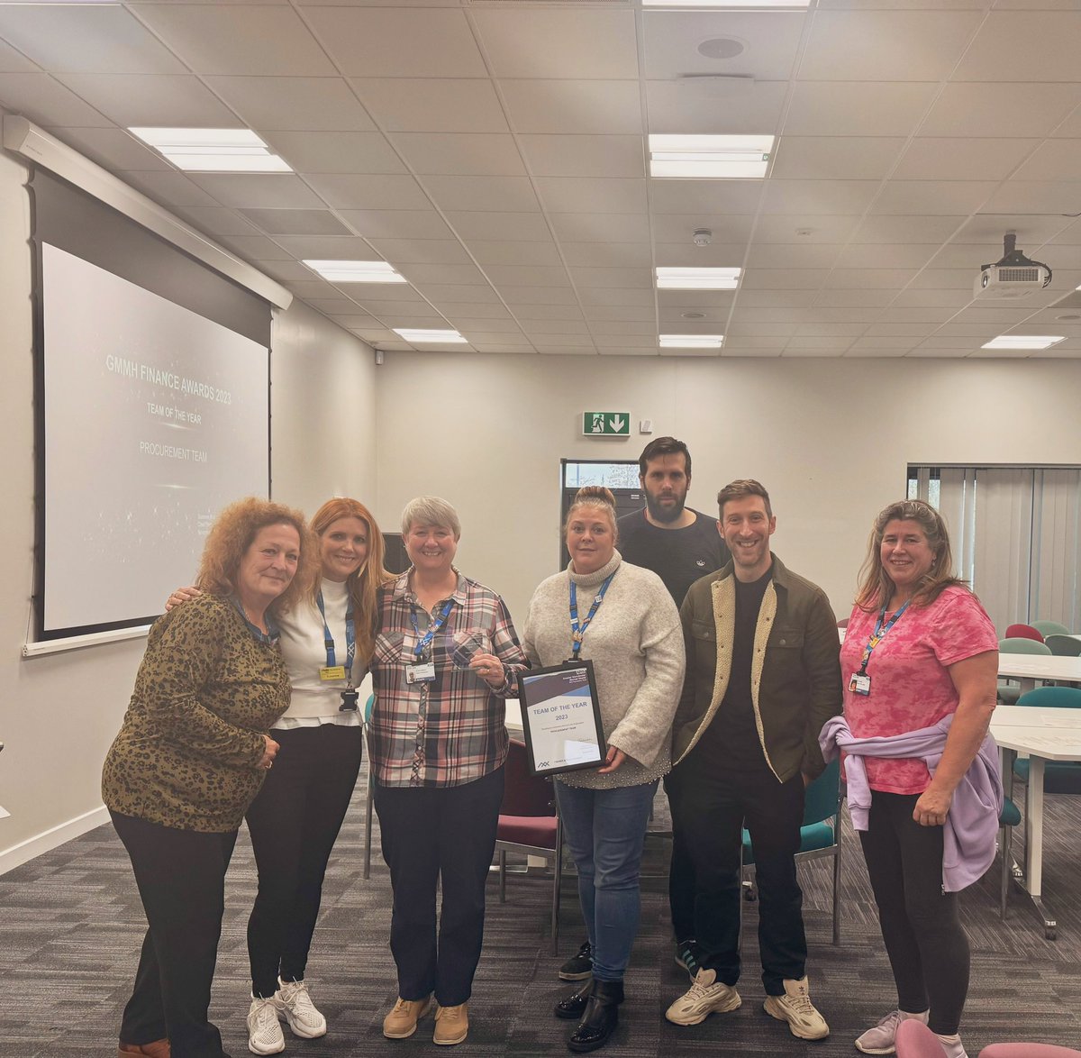 Team of the Year was awarded to our fabulous Procurement team 🏆
For their tireless work to ensure we are always compliant with legislation, whilst completing numerous large tenders on behalf of the Trust 🌟