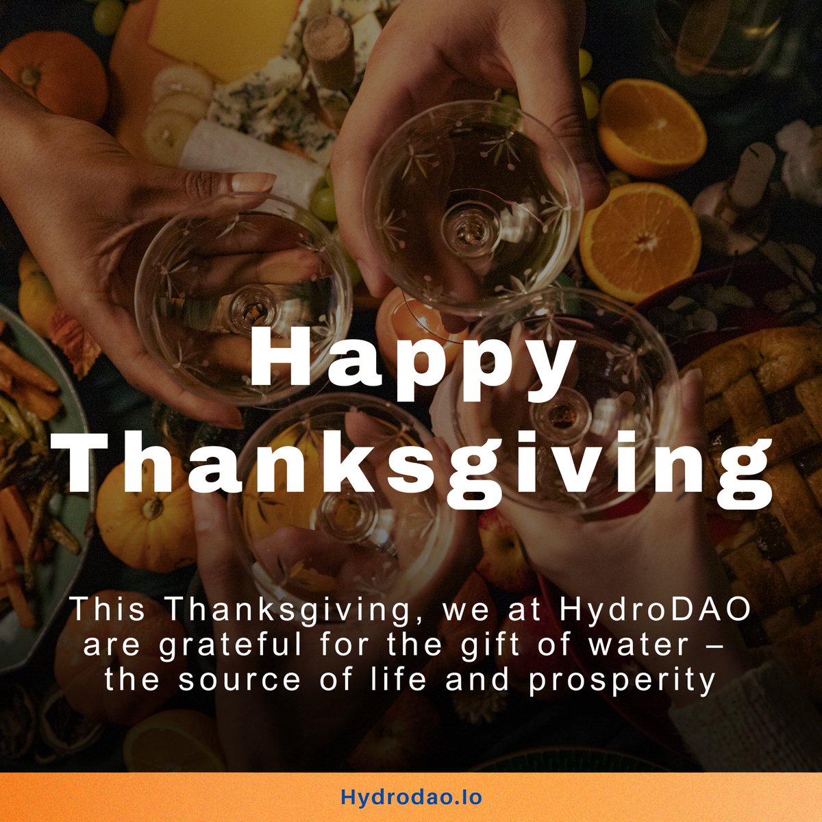 As we gather with our loved ones to express our gratitude this Thanksgiving, we at HydroDAO want to take a moment to acknowledge something that is often overlooked but is fundamental to our existence: water. 

Happy Thanksgiving! 🍁🌊 

#thanksgiving2023 #BlackFriday2023 #water