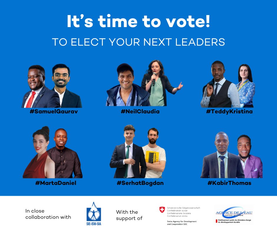 TWO HOURS LEFT TO VOTE to elect the new President and Vice President of the WYPW! All members entitled to vote have received a unique ballot link directly in their inbox. 📩 The election will close today at 8.00pm UTC 🚀 @InternSecrWater @SwissDevCoop @AgenceEau