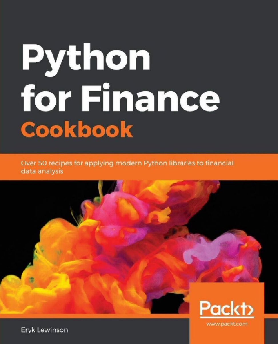 KirkDBorne's tweet photo. #Python for #Finance Cookbook — Over 50 Recipes for Applying Modern Python Libraries to Financial Data Analysis: https://t.co/TxDtnU5clc
————
#Coding #DataScience #DataScientists #DataLiteracy #MachineLearning #DeepLearning #TimeSeries #PredictiveAnalytics #Forecasting https://t.co/BzOwca578e