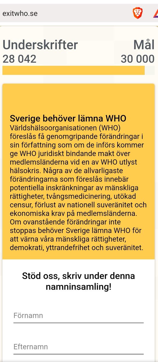 Future_Of_Info's tweet photo. @aidareva https://t.co/Ye8OKWPYRG
DELA  KOM IGEN NU!
VI ÄR SÅ NÄRA ATT KUNNA BESTÄMMA SJÄLVA!
Vill vi ha tvångsvaccinering?
Folket och regeringen ska kunna ta besluten om vad som händer i #Sverige 
Anders Tegnell avvaktade med #Lockdown
Men vi har låga antal döda #Covid #svpol #Ifrågasätt https://t.co/7wG7Cv2fQL
