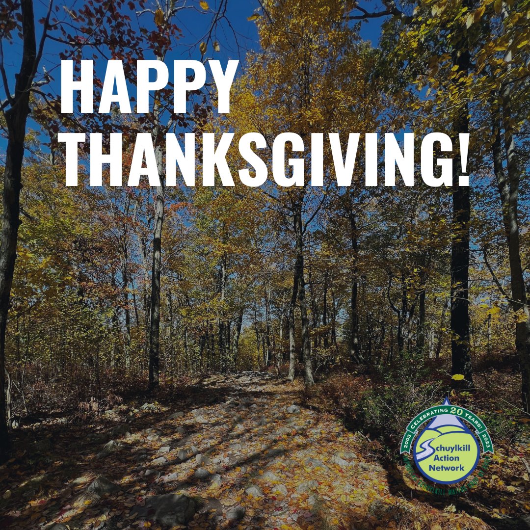Happy Thanksgiving 🦃 from your friends at the #SchuylkillActionNetwork! Today, we’re thankful for our incredible network of partners and the critical work they do in the Schuylkill River Watershed!
#Events #Conservation #EnvironmentalWork
#SchuylkillRiver