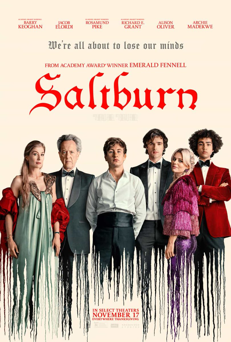 LostinVHS's tweet photo. Having a triple bill at the cinema today! Bottoms is silly and you get what a lot of what you'd expect from a high school comedy but I enjoyed it. Saltburn has had mixed reviews and it's definitely #abitmuch at times, but I liked that too! Waiting to go into May December now. https://t.co/aO1kH4ySJd