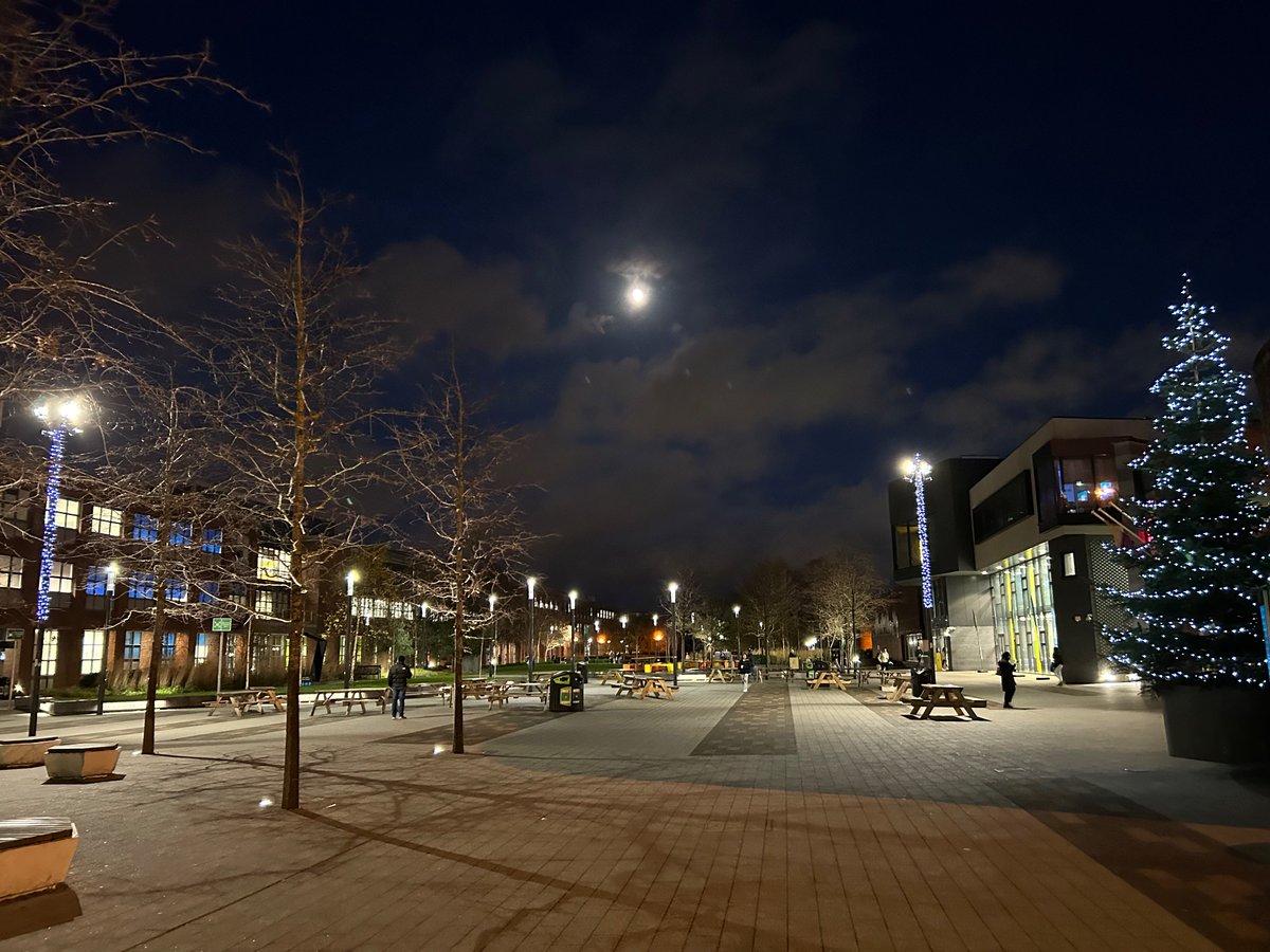 Moon over @DCU. Next year’s Christmas card, no charge!