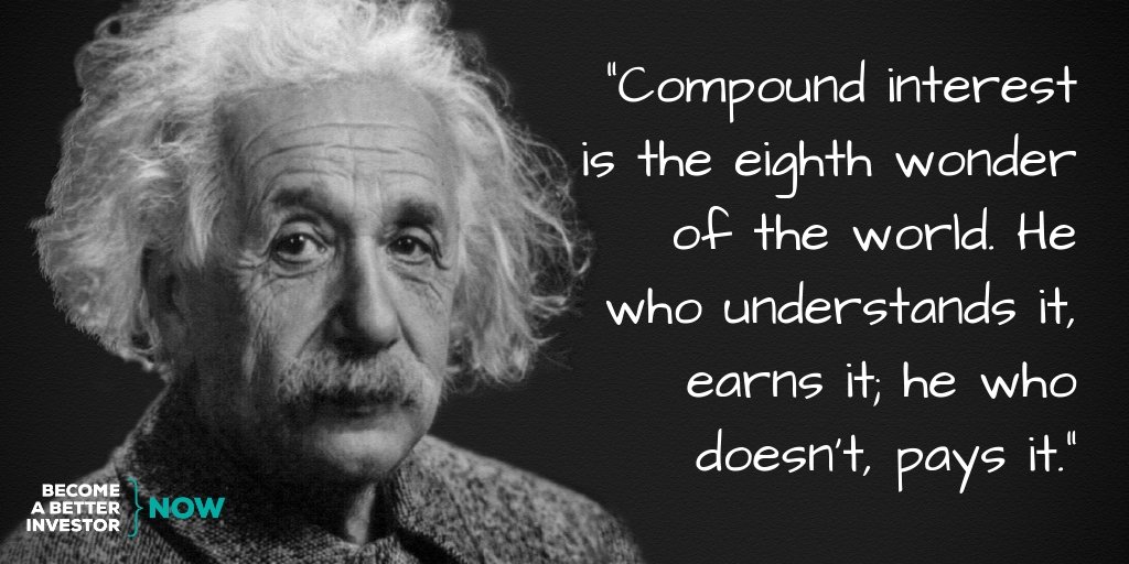 100trillionUSD's tweet photo. Einstein explains the secret why some are rich and others stay poor. If you are surprised why getting 1% every day turns $1 into $38 in only 1 year, learn it. If you don't understand logarithmic charts, learn it. Etc, etc. And remember .. most will never learn! https://t.co/sY603Vaq7T