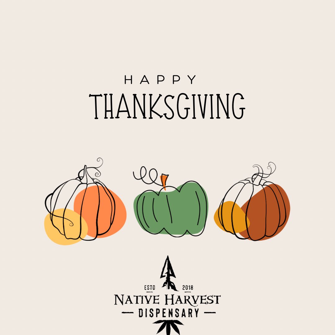 NativeHarvestOK's tweet photo. Happy Thanksgiving🦃🍁 we’re grateful for all of you that supports our business.  
-native harvest family. https://t.co/1hRWaecZLH