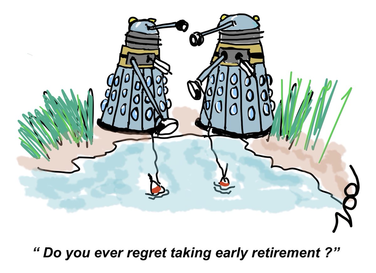 tonynoon642's tweet photo. They’ll be back … #tonynoon #cartoon #doctorwho60thanniversary #Daleks https://t.co/5jL5JwzQvR