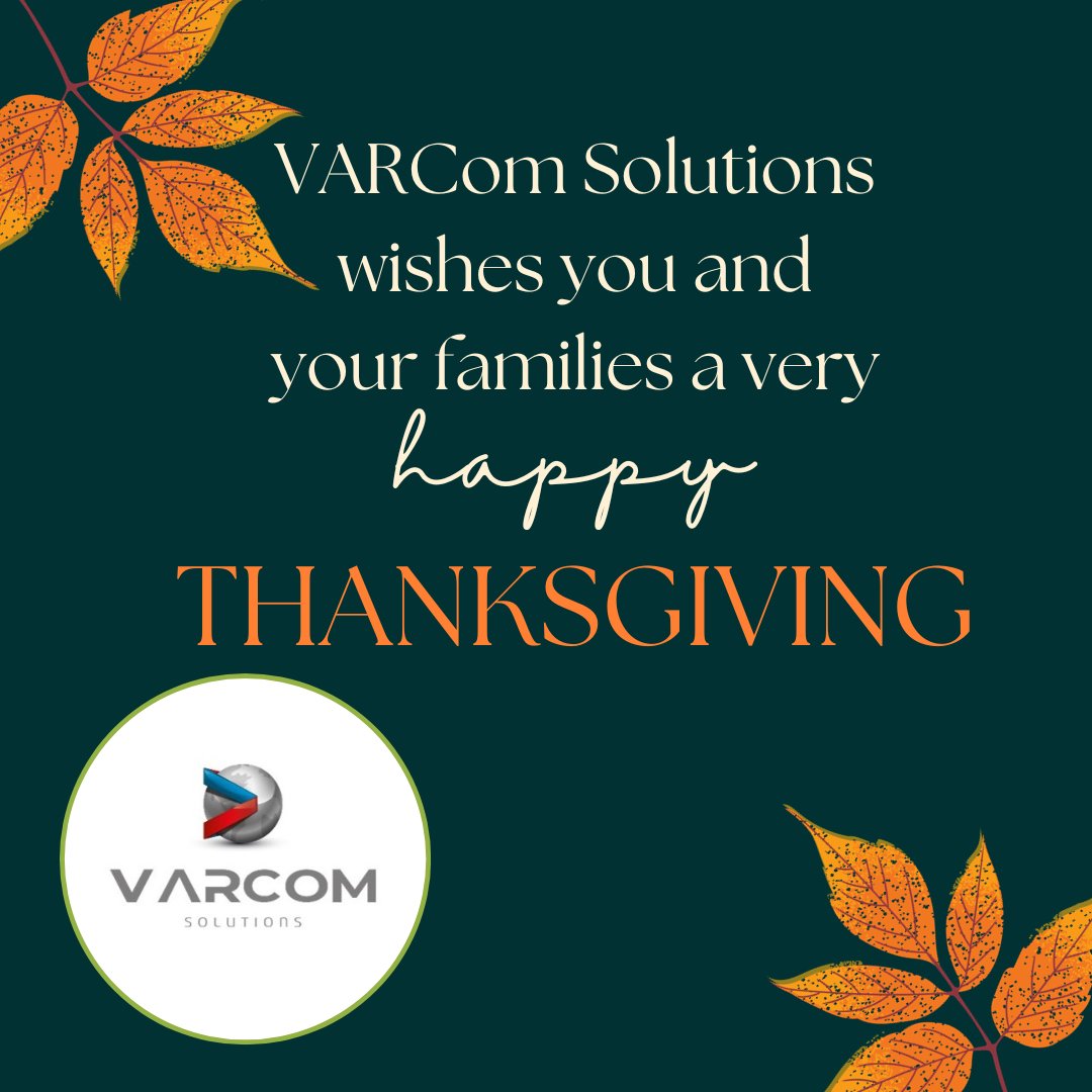 VARComSolutions's tweet image. From the VARCom family to your - Wishing you a very Happy Thanksgiving filled with peace, joy, and love.
#Thanksgiving