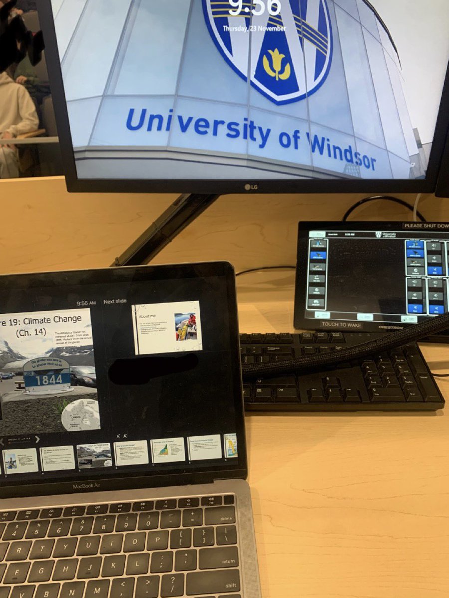 zachdjones11's tweet photo. Had the honour of upgrading from GA (/TA) to lecturer today for ESCI1100 Intro to Enviro Sci in our lecture about Global Climate change today. Having just recently finished undergrad, it felt surreal to be on this side of the lecture hall and the students were great! https://t.co/0ekQ0IDc6e