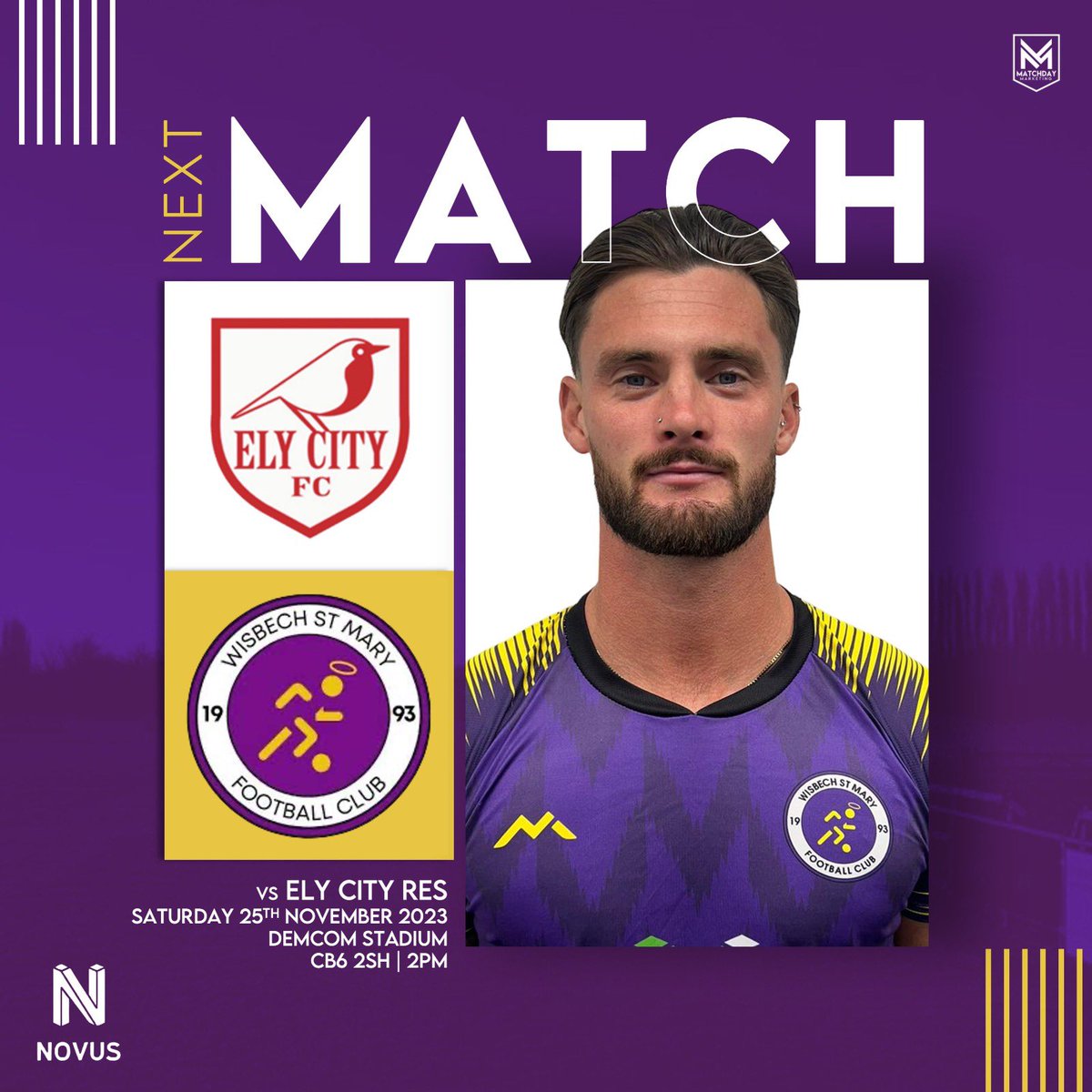 WisbechStMaryFC's tweet image. This week we finally return to action, as we travel away to @elycityfcres in league action. #Saints #PurpleArmy