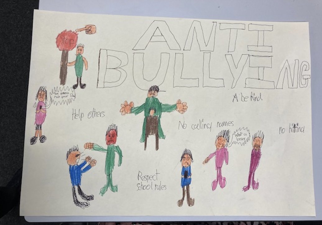 ExpLearningHub's tweet image. Our Wigan School students took part in an Anti-bullying workshop today as part of Anti-bullying week. The theme this year is &apos;Make a Noise about Bullying&apos; 

Some of the students made posters to be displayed in school.