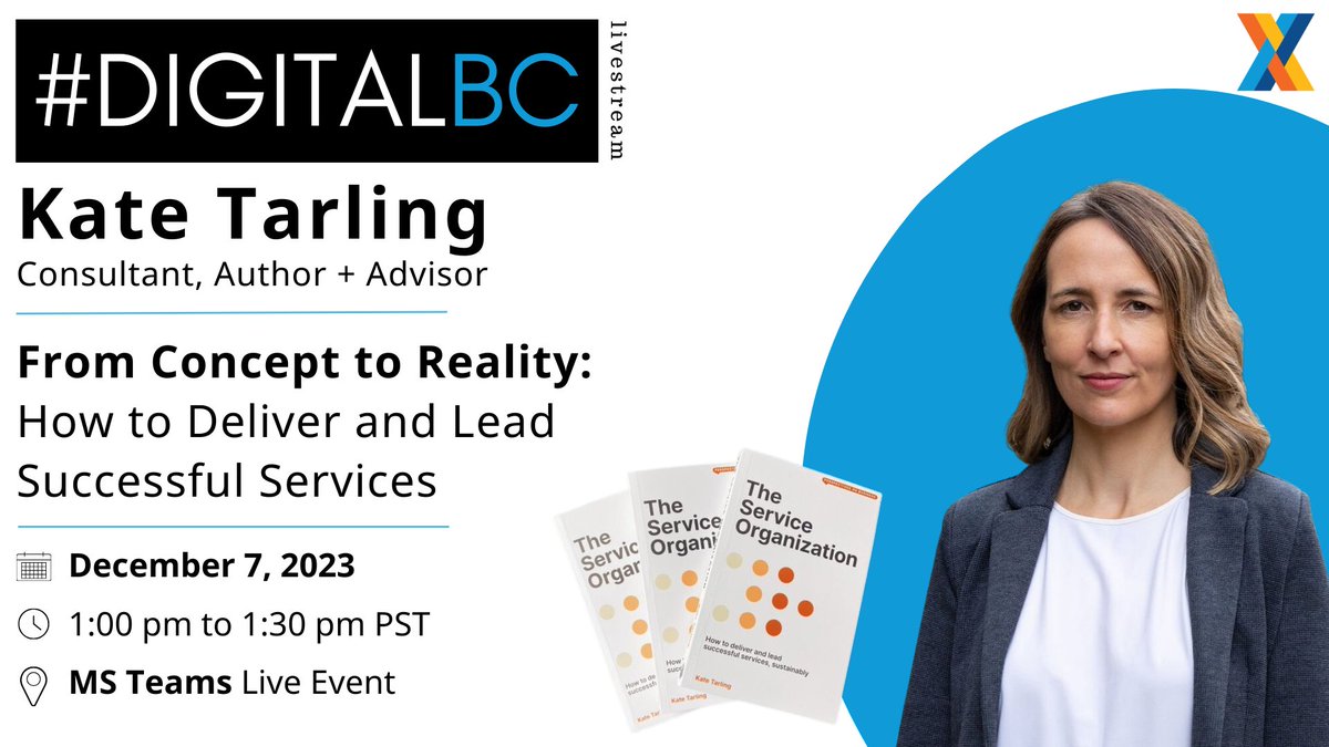 🎙️ Beyond the buzzwords. Join @kateldn for the Dec 7 #DigitalBC Livestream and gain practical insights to deliver successful, sustainable services within large organizations. Bring curiosity, questions and colleagues! Register: eepurl.com/gMNeYv