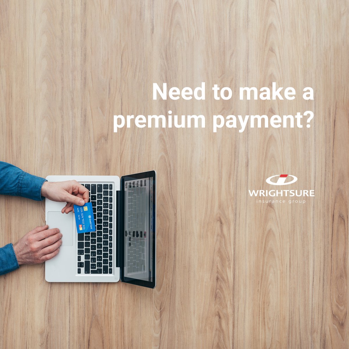 Making your premium payment with Wrightsure is quick and convenient. We're here to ensure your insurance coverage remains uninterrupted.

Pay your premium now: wrightsure.com/premium-payment 
#InsurancePremium #SecurePayment #WrightsureInsurance
