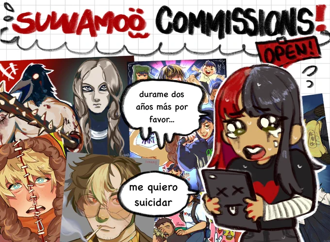 🏁 COMMISSIONS OPEN ! my ipad is about to explode + i would like to upgrade my gear soooo im opening comms :)  feel free to dm me if u have any question hehe  READ EVERYTHING