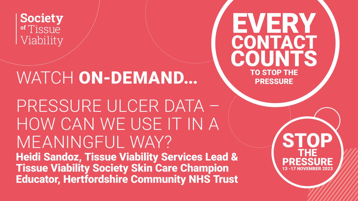 Society of Tissue Viability (@sotv_uk) on Twitter photo Find out why <a href="/HeidiSandoz/">Heidi Sandoz (Guy)</a> loves data - watch her brilliant presentation on catch-up - 'Pressure ulcer data – How can we use it in a meaningful way?' ⬇️⬇️⬇️ societyoftissueviability.org/community/stop… Find out why <a href="/HeidiSandoz/">Heidi Sandoz (Guy)</a> loves data - watch her brilliant presentation on catch-up - 'Pressure ulcer data – How can we use it in a meaningful way?' ⬇️⬇️⬇️ societyoftissueviability.org/community/stop…