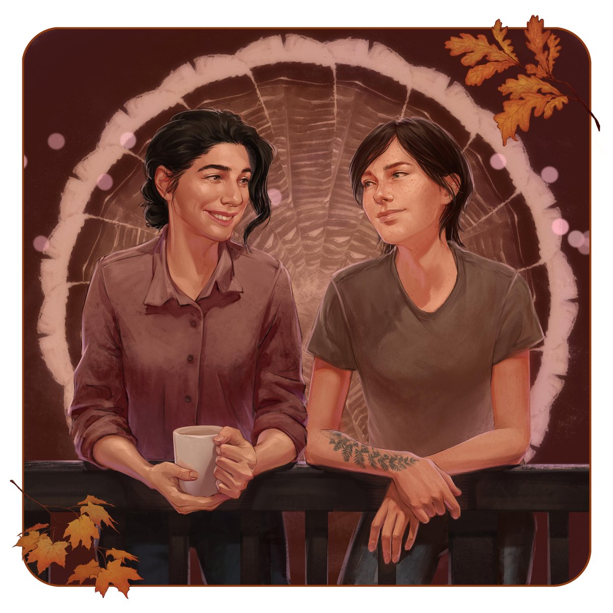 Naughty_Dog's tweet photo. Happy Thanksgiving to everyone celebrating!

We hope it's filled with friends, family, food, and fun. 🦃🍂🥧

Art by Naughty Dog's own El Trofimova. https://t.co/vhYQzdrHvJ