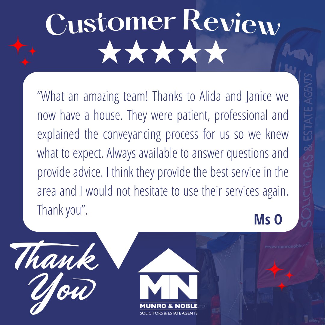 We are absolutely thrilled and grateful for all the positive feedback we have received!  We are excited to continue providing you with exceptional service ⭐ #Thankyouthursdays #munronoble