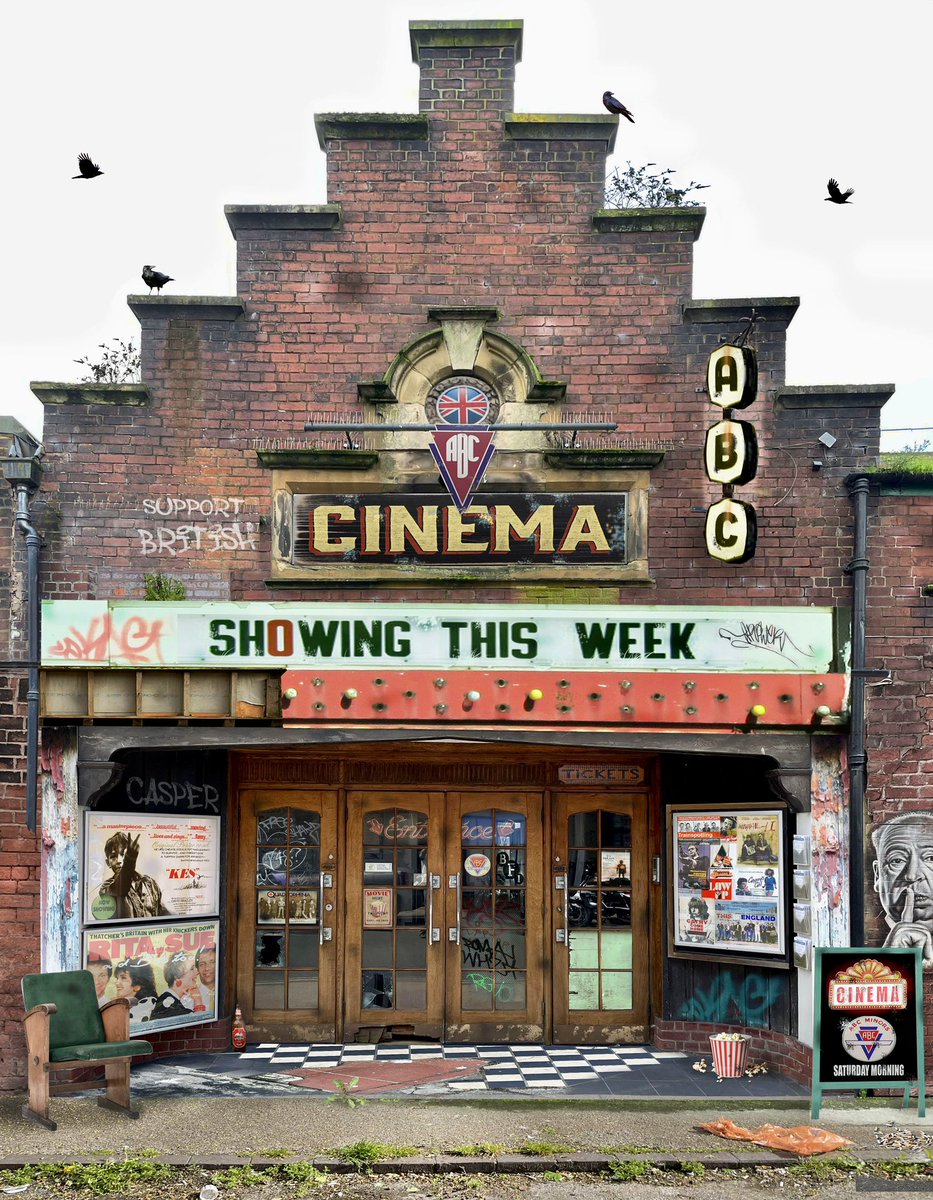 ‘That’s A Wrap’ A haven for a misspent youth, often watching a series of films for the price of one #ABCcinema #BritishFilm #BFI #UrbanDecay #Urbex #UrbanArt #UrbanPhotography #UrbanLandscape #UKPhotography  #CinemaUK @GrimArtGroup