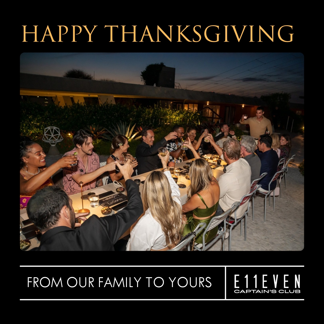 11 Captain's Club (@11captainsclub) on Twitter photo Today, we're thankful for our Captains, our <a href="/11Miami/">E11EVEN MIAMI</a> family, and everyone who's helping to build this community.
Happy Thanksgiving 🫡🦃 Today, we're thankful for our Captains, our <a href="/11Miami/">E11EVEN MIAMI</a> family, and everyone who's helping to build this community.
Happy Thanksgiving 🫡🦃