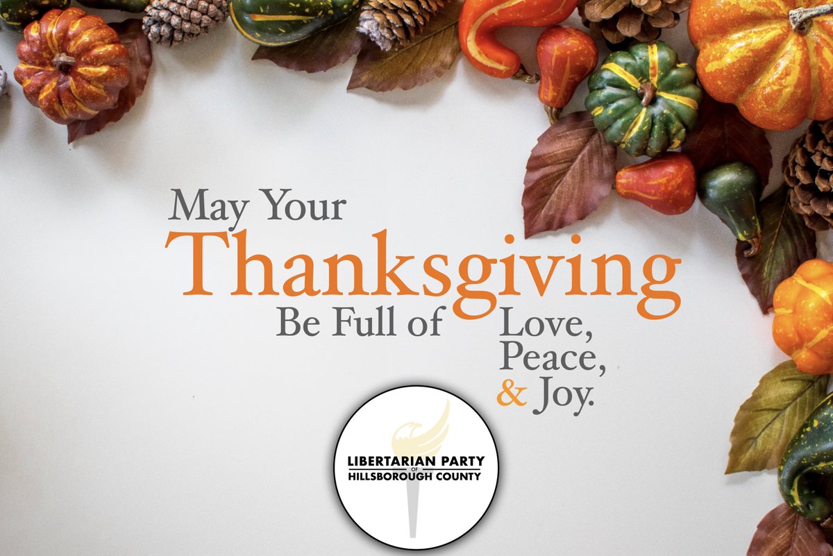 Happy Thanksgiving.

#ThanksgivingDay2023 #libertarian