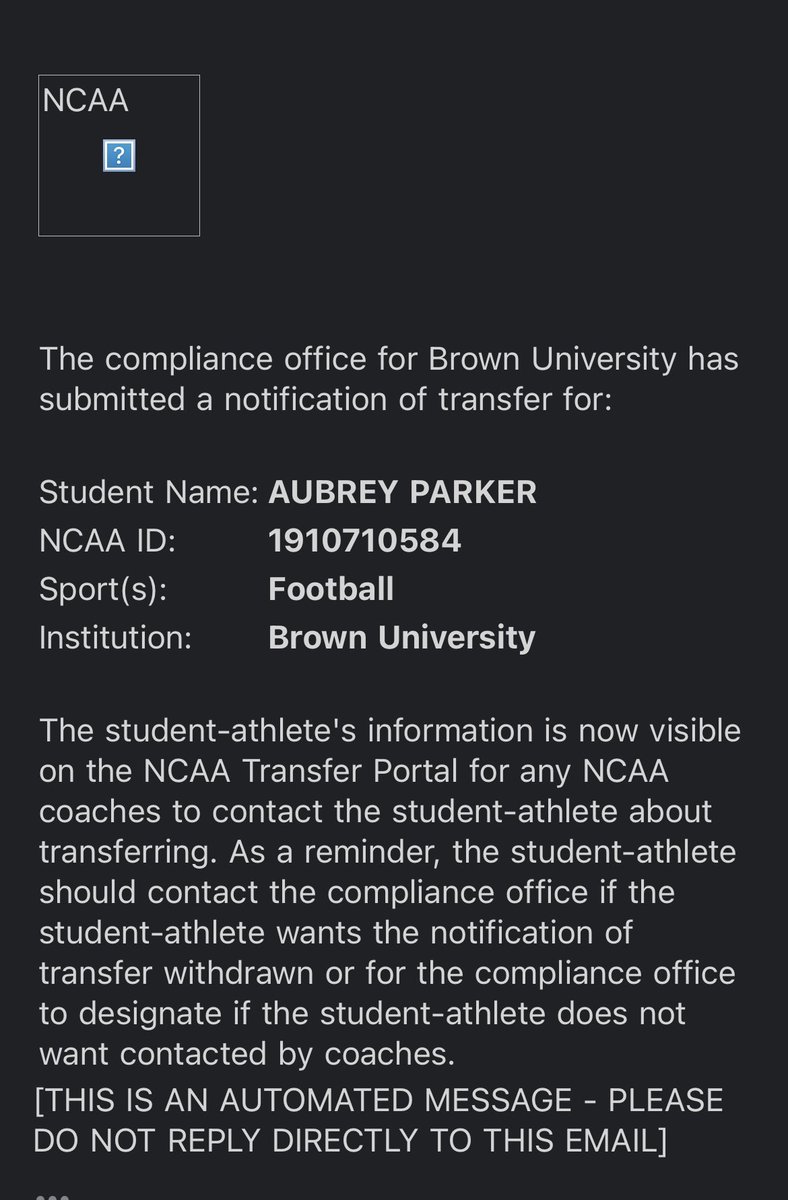 I’ve officially put myself into the transfer portal as a graduate transfer with 1 year of eligibility left.

5’10” 195 
Safety/Nickel/CB

All-Ivy League DB
20 Games (10 starts): 75 tackles; 2 TFL; 61 solo; 3 INT; 14 PBU

Film coming real soon..
