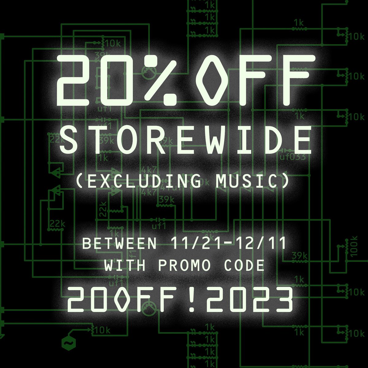 20% OFF! HOLIDAY MERCH SALE! Order anything (excluding music) from our U.S. merch store now through Dec. 11 to get 20% OFF! and receive before Christmas! 👊🎄🔥 Promo code: 20OFF!2023 merch.ambientinks.com/collections/off