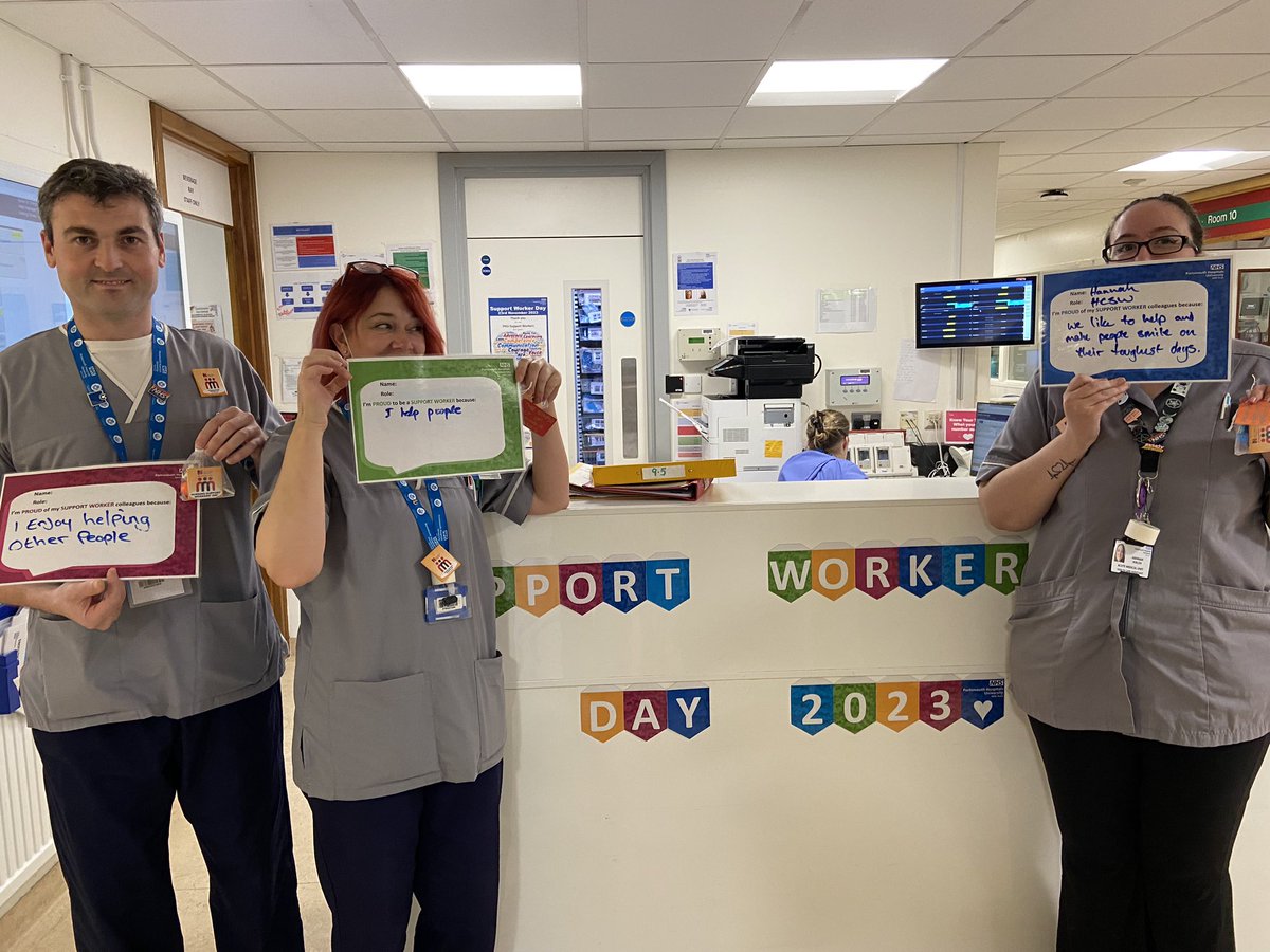 gac2212's tweet photo. Healthcare support worker day and here are just a few of our lovely support staff across AMU and SSU. Thank you for all your hard work it doesn’t go unnoticed. #NursingSupportWorkersDay @AMUSDECPHU @SsuAmu @PhuWorkforce @KrissieArnott https://t.co/evcx26HOe9