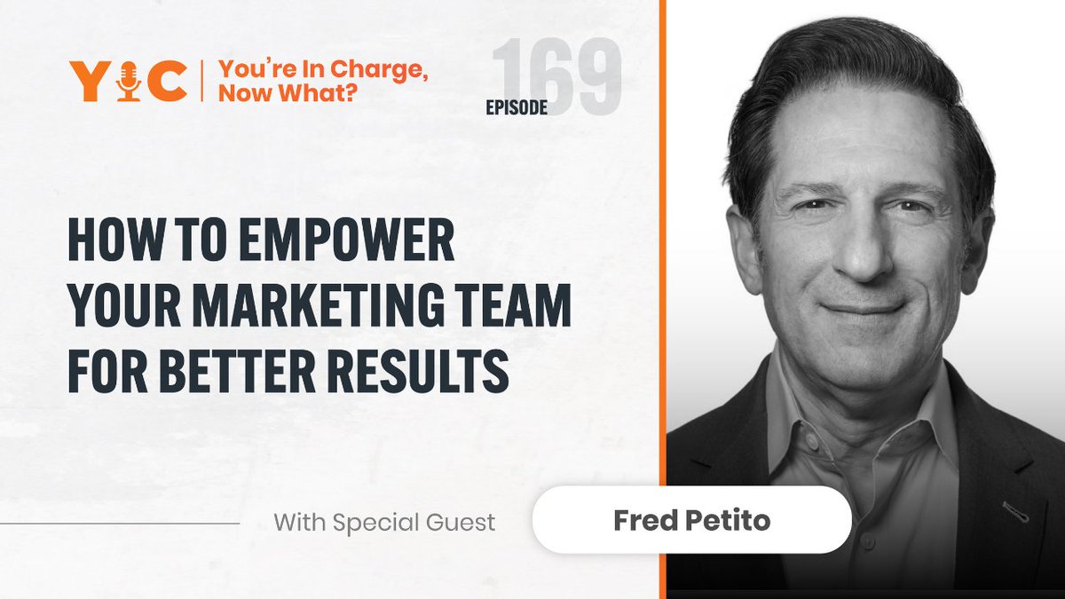 Glenn Pasch- You're in Charge Pod ☕️ (@GlennPasch) on Twitter photo 2023-11-23 23:31:05 Are you empowering your marketing department? Or do you micro-manage them only to turn them into task takers. @fredpetito shares what he sees when he is brought in to fix this issue. bit.ly/3tJuU7r Are you empowering your marketing department? Or do you micro-manage them only to turn them into task takers. @fredpetito shares what he sees when he is brought in to fix this issue. bit.ly/3tJuU7r