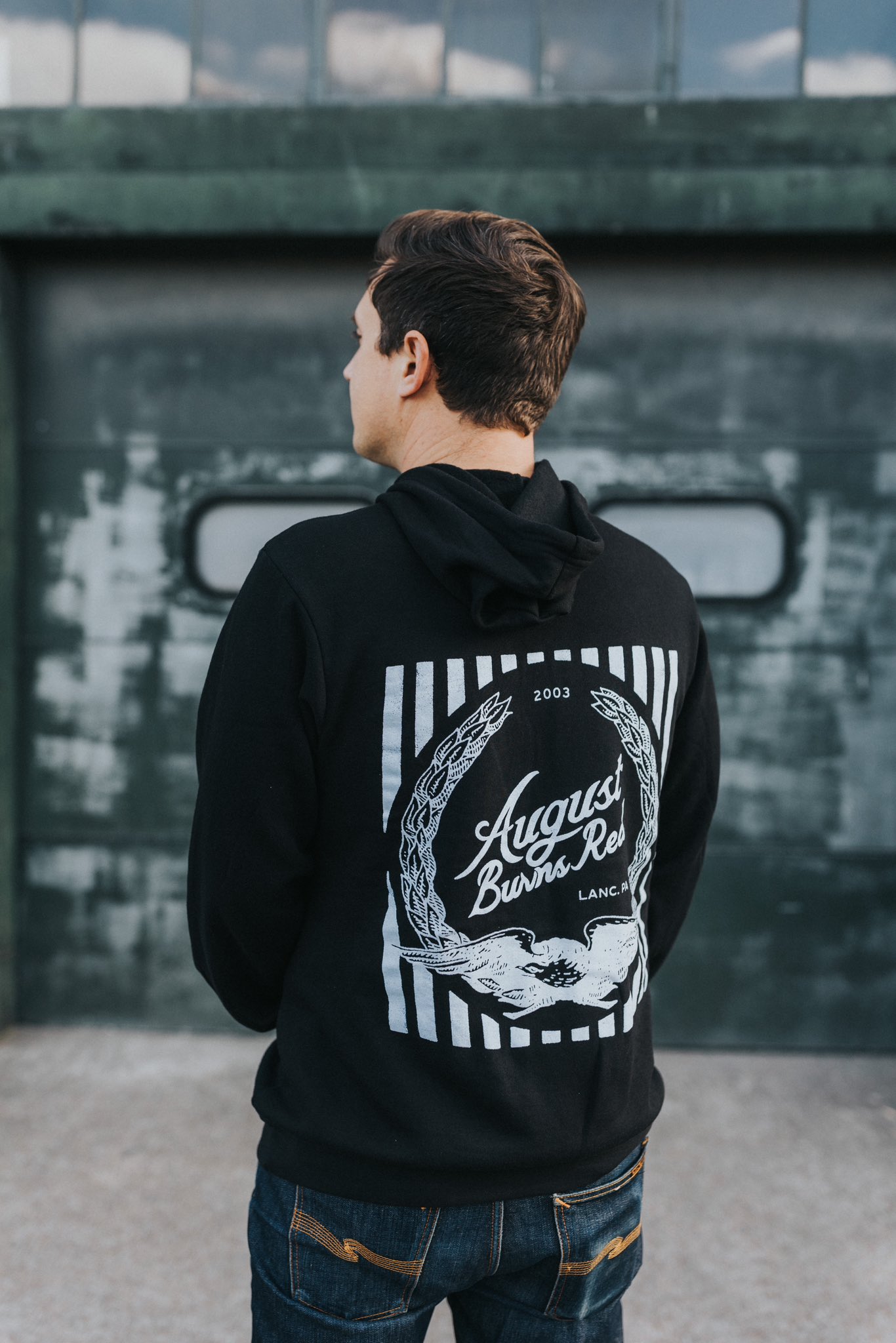 August burns outlet red hoodie