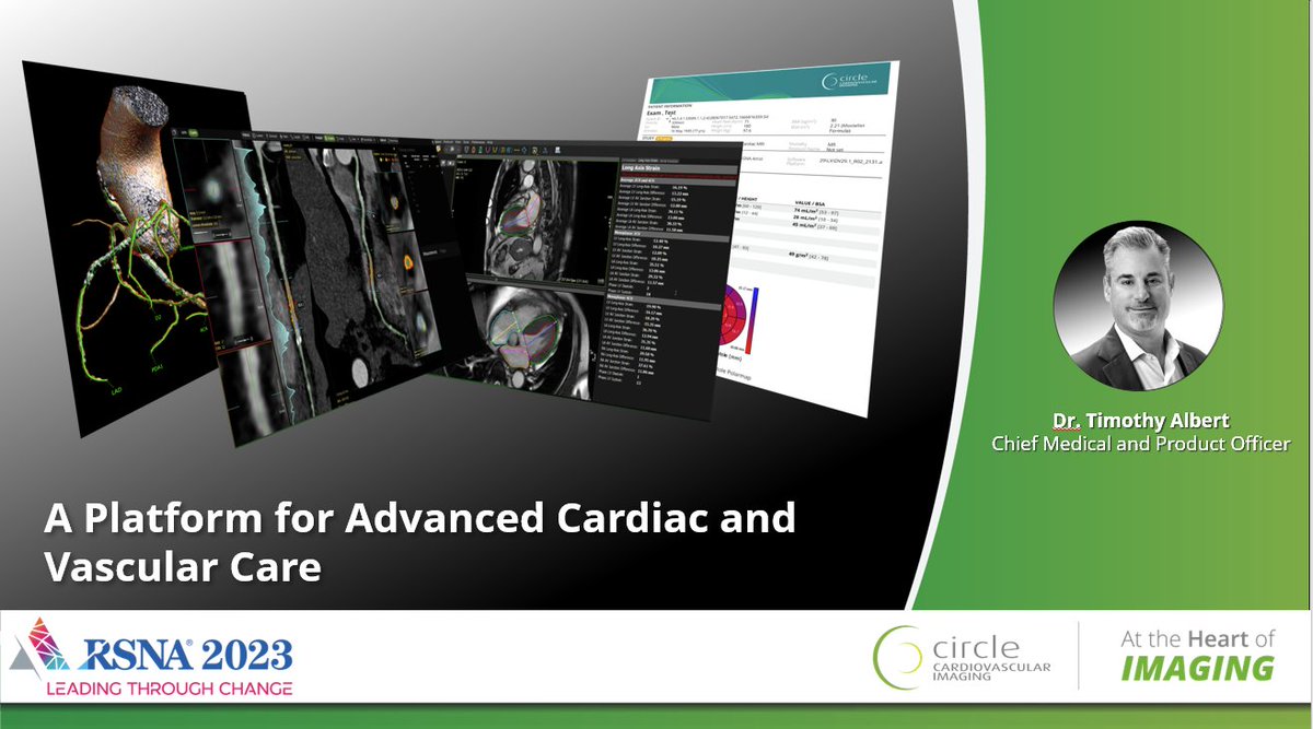 Interested in learning more about how AI can optimize your cardiac and vascular care? Join us at RSNA where Dr Timothy Albert will be discussing how introducing AI tools can enhance workflows and contribute to precision medicine. ✔ When: Nov. 29th, 12:30pm ✔ Where: AI Theater