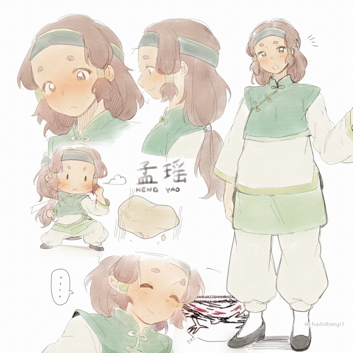 chadolbaegi7's tweet photo. patreon character design sketches for @AbsenceofNothin! 

left is a firebender 🔥
right is an earthbender 🪨 https://t.co/FGhKSLUhDP