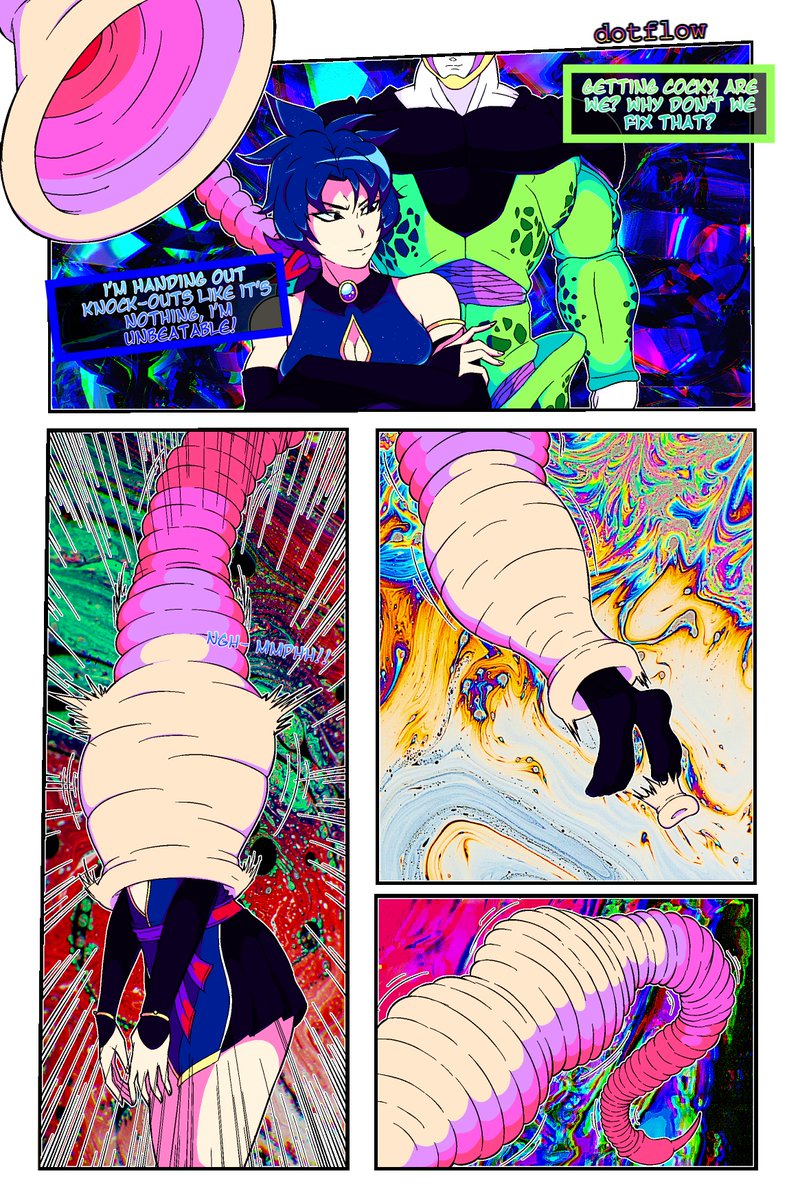 AbsorbedWaifu's tweet photo. Con-cell-quences of Hubris (Collab) with Dotflow and her OC Kichigo 

Check out her work
https://t.co/kl9up1DqQ6

Enjoy and happy thanksgiving everybody https://t.co/oPX3GBLJbn