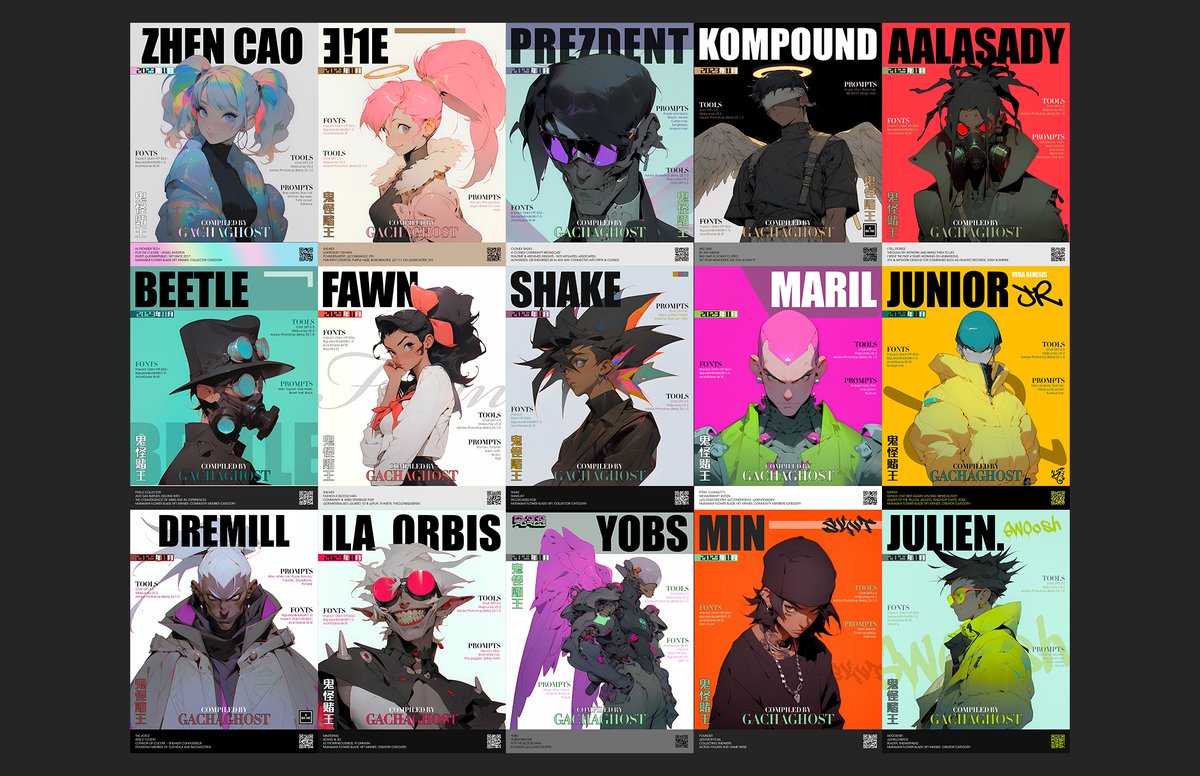 🖤My Challenge Submission🖤

🧵More details below🧵

⚫️Magazines - Featuring leaders
⚫️X Banners - For our crews
⚫️Albums - For audio creators
⚫️Billboard ads - Some of my friends

#MKPillCreatorChallenge

Magazines - Pill and Flower winners

Download:
imrexxx-og.github.io/GachaGhost_Art…