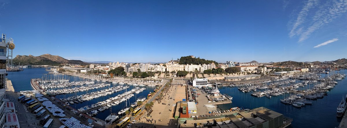 It's 'Nautical' Themed Week over at @PanoPhotos and here's my #pano for Day 4. It's a view of the beautiful marina and harbour at Cartagena - the one in Spain, not Colombia. What a lovely port town with so much history!