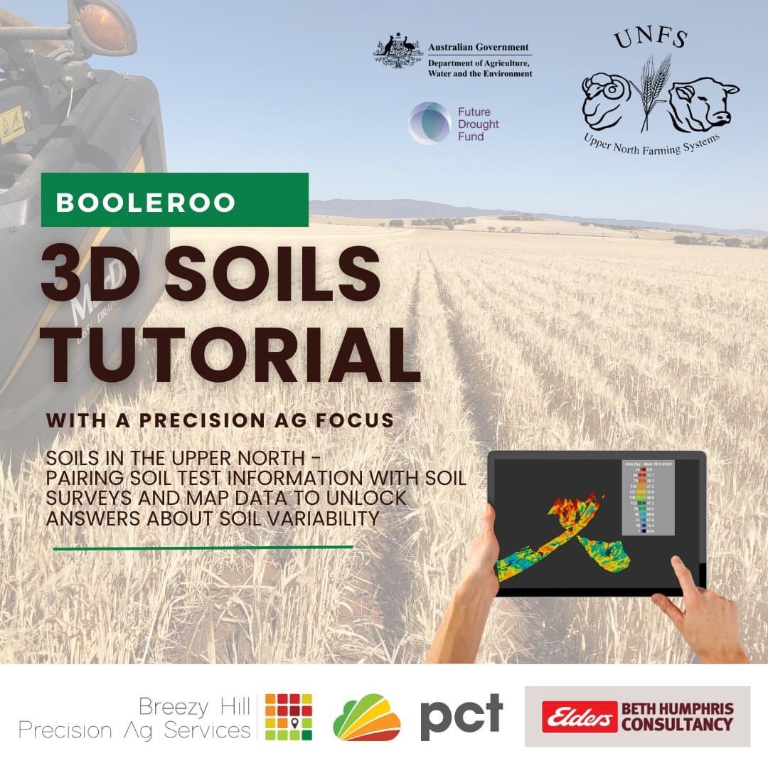 🎙️ New Project Alert (Part A) 🚨

3D PRECISION AG SOIL TUTORIAL
Do you understand how and why your soils vary across your farm? Learn how map layers can help interpret variability and relate back to decision making for better outcomes.

Details and dates to come in early 2024!