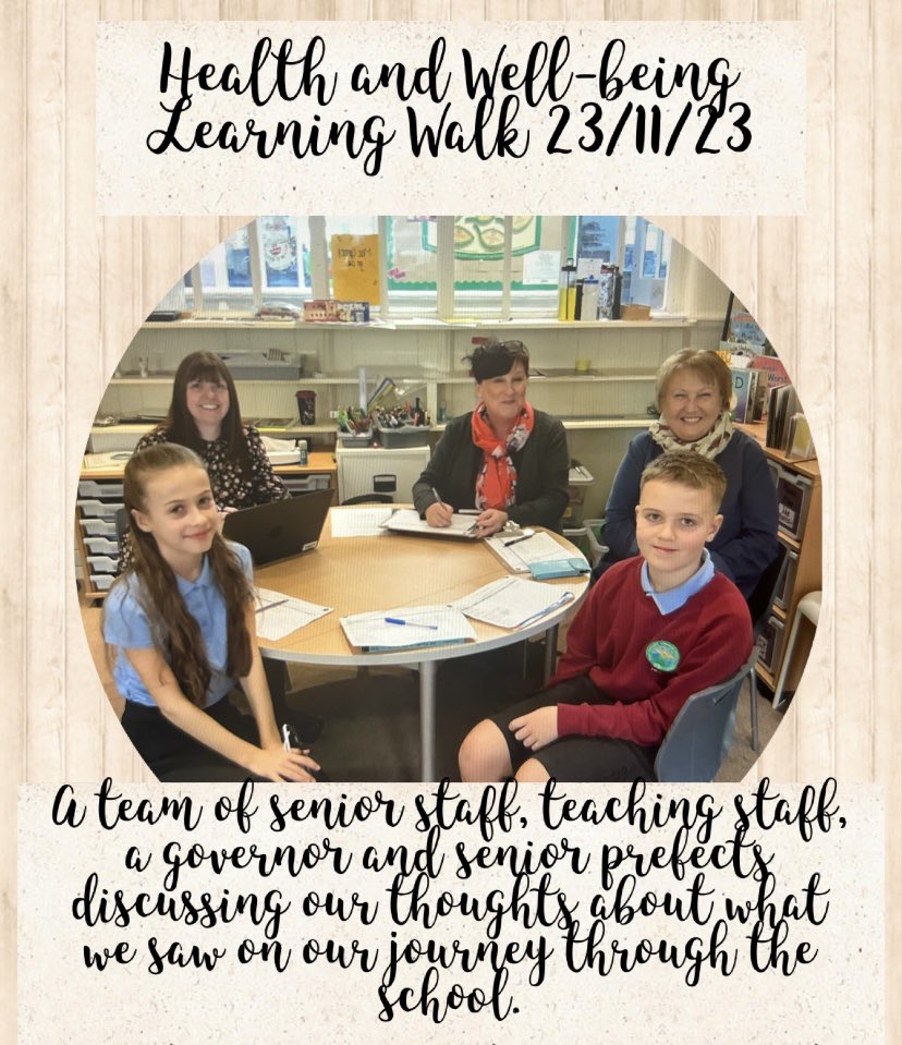 LibanusPrimary's tweet image. Another great learning walk experience at Libanus today. 
#MrsW #selfevaluation 
#healthandwellbeing