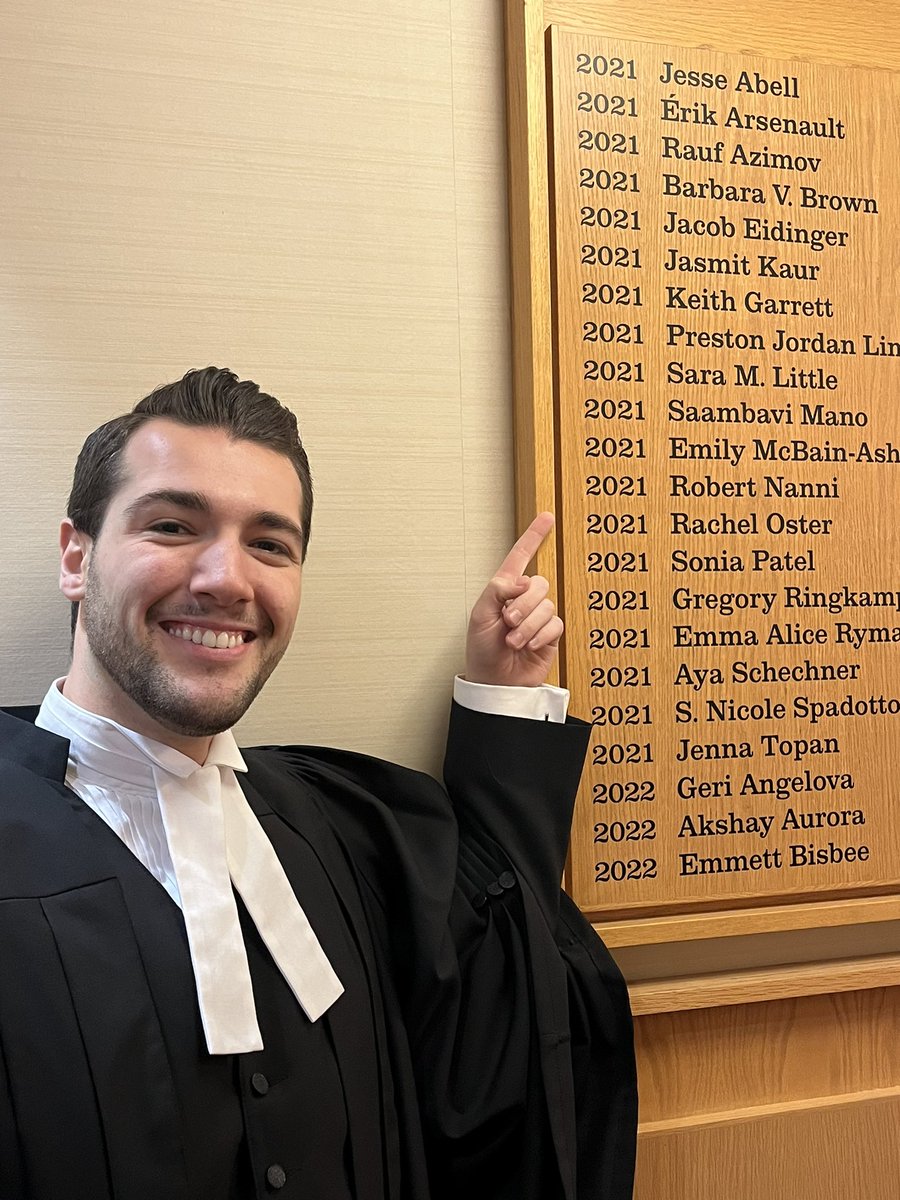 Myself and our newest associate <a href="/robertnanni/">Robert Nanni</a> argued an appeal at the Court of Appeal for Ontario today. Robert's first! Privileged to work with a number of former ONCA clerks at Daniel Brown Law LLP!