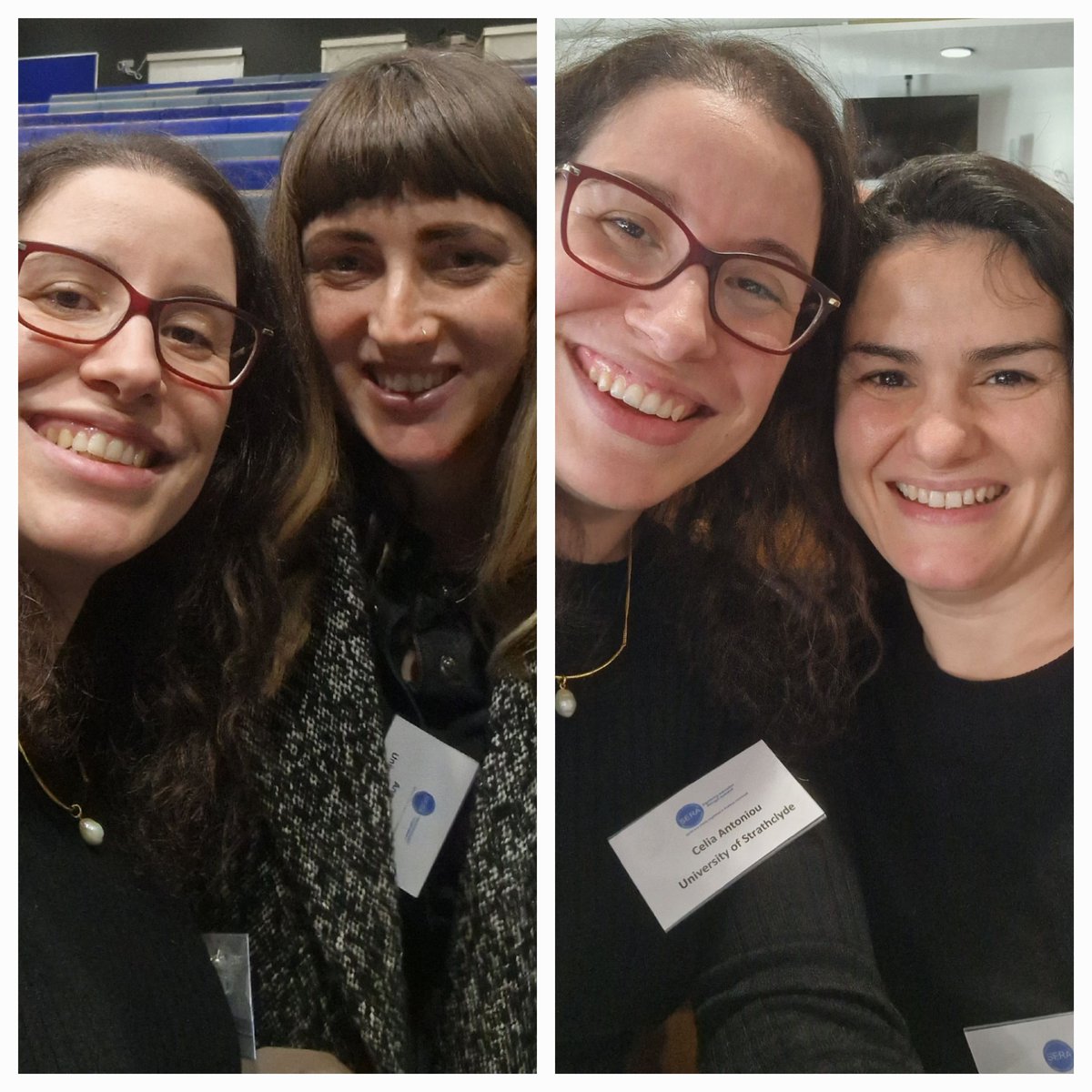 ✨️Lovely catching up with amazing @StrathEDU and former colleagues at the @SERA_Conference #seraconf23!! Looking forward to future collaborations and discussions 💫 #SERApeople (@anna_d_beck @EneidaLinguist @stnikou)