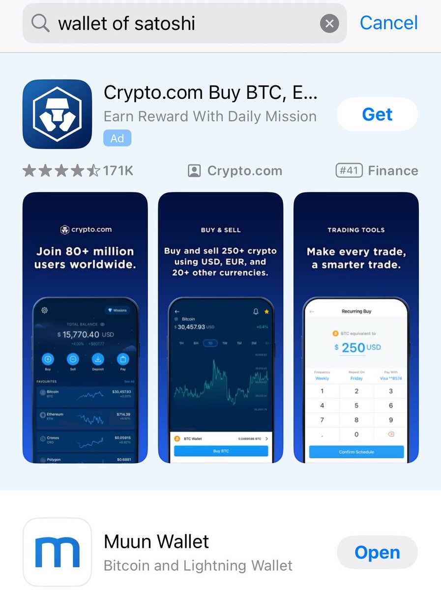 JUST IN: Wallet of Satoshi removed from the Apple App Store in the 🇺🇸 US  😱