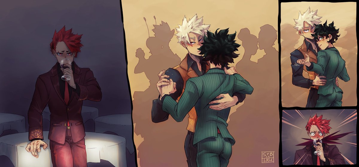 one little step at a time Izuku and Eijirou will learn to share the same space at Katsuki's side more and more