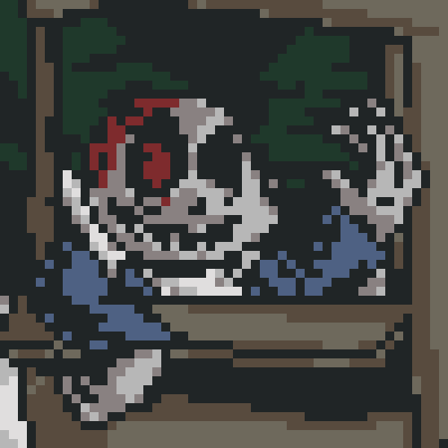 Horror sans sane pixel art