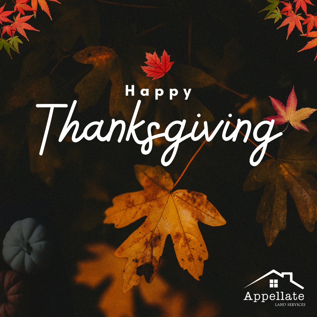 AppellateLand's tweet photo. To our valued clients: Your confidence in us makes every day feel like Thanksgiving! 

Here’s to you and the secure homes and properties you trust us to protect. 

Enjoy a heartwarming holiday from all of us at Appellate Land 🍽️🧡 #Appellate #AppellateLand #Thanksgiving #Thankyou https://t.co/2z3rwAFQRh