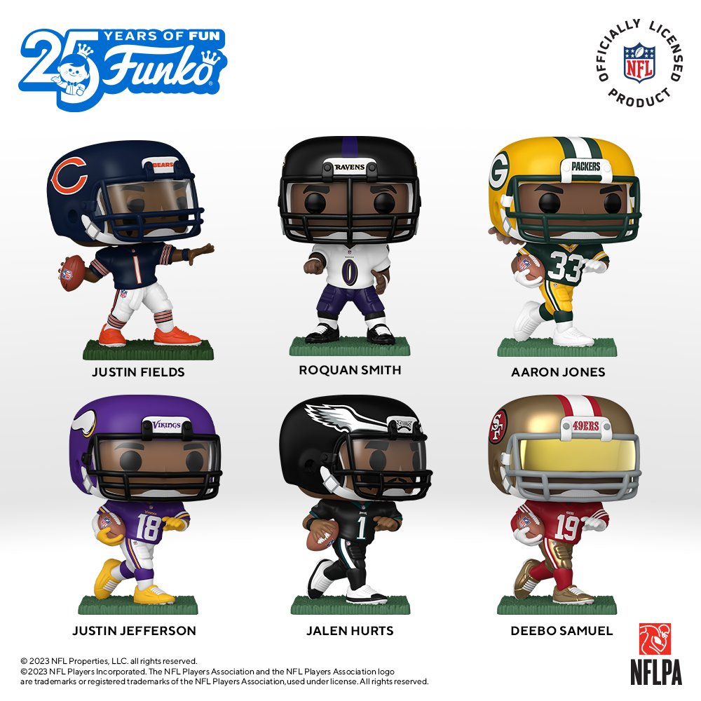 From bonding over the game to bonding over collecting! Bring the memories home with new Pop! NFL players. Who will you draft? bit.ly/47L8ZeJ #NFL #Funko #FunkoPOP