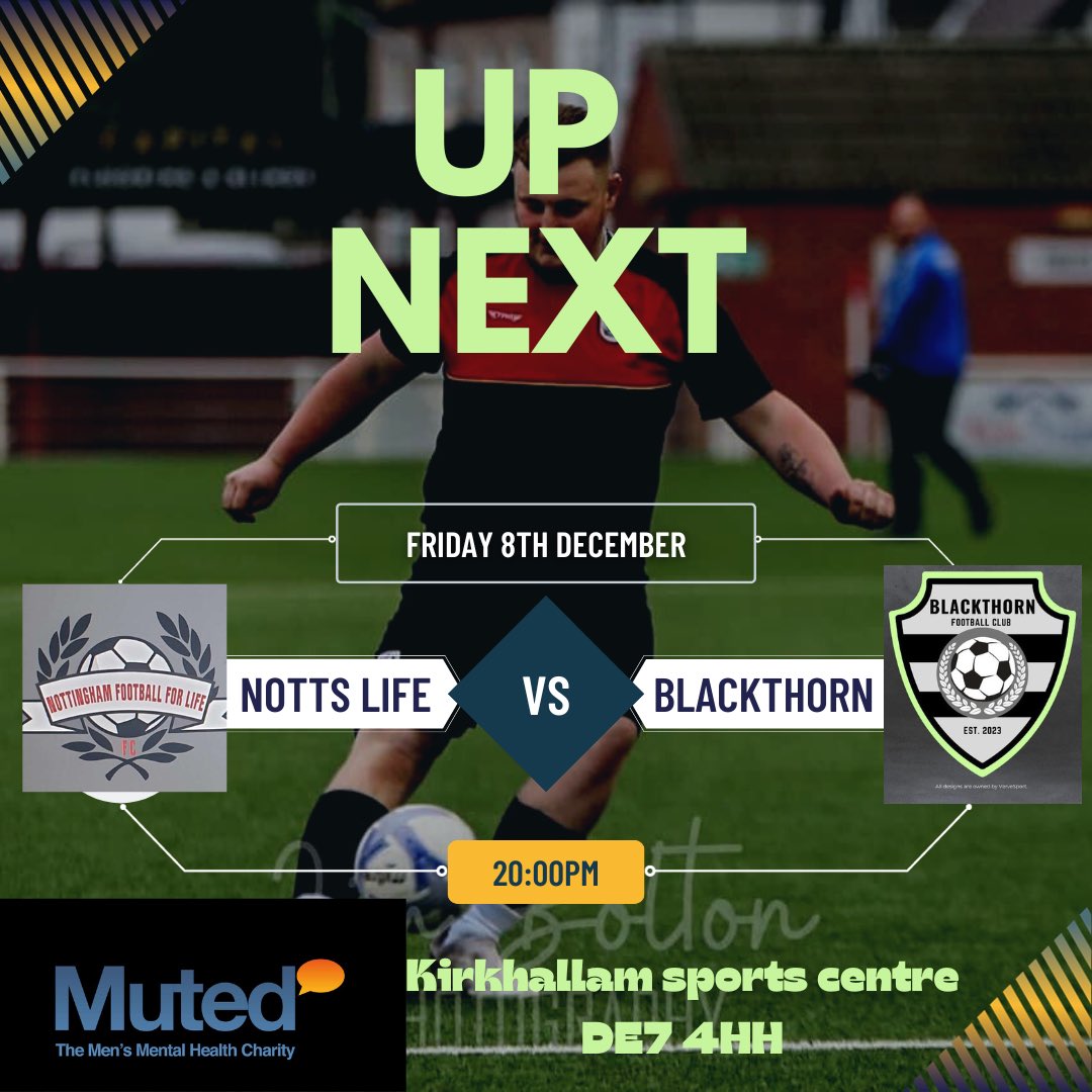 nottingham_life's tweet photo. Up next| Join us as we face blackthorn Utd in the first December game of 2023 ⚽️

🆚 Blackthorn Utd 
📅 Friday 8th December 2023 
🕒 8:00pm KO 
🏆Friendly 
🏟️Kirkhallam sports centre, DE7 4HH
🎟️ Free entry 
🟠⚫️
#oneteamoneambition https://t.co/98XFpF7KZ3