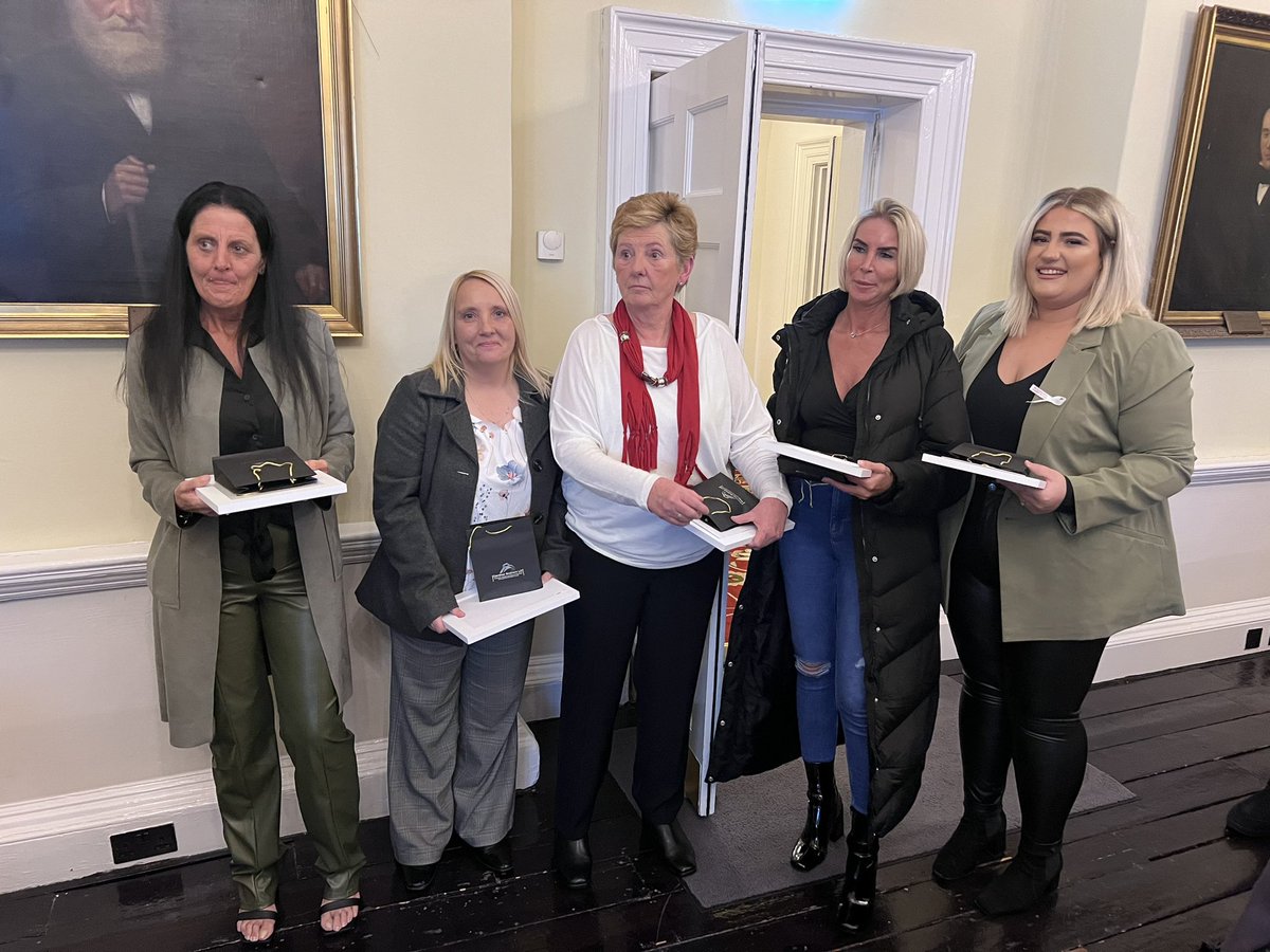UniteunionNI's tweet photo. A presentation was made tonight to the amazing Regina Coeli activists 👏 #unitewomen https://t.co/etNiMLRzGC