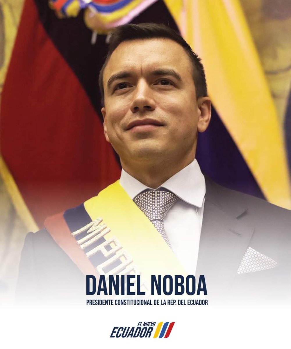 ADNGuayas's tweet photo. Hoy comienza el camino de #ElNuevoEcuador 💜🇪🇨

@danielnoboaok Presidente de la República del Ecuador https://t.co/pDwYYtkhpD